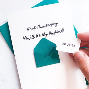 Prochain anniversaire, vous serez mon mari, carte pour futur mari, future épouse, futur mari, carte de mariage pour fiancé