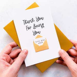 Thanks For Being You Card, Friendship Card, Card for Best Friend, Gift for Special Friend, Thinking of You, Friend Appreciation, Bestie Card