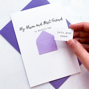 Muttertagskarte für Mama und beste Freundin, Muttertag UK, Muttertagskarte, Karte für Mama, Karte für Oma, personalisierte Muttertagskarte