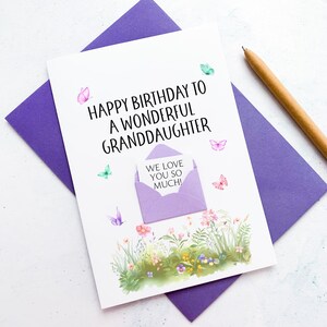 Merveilleuse carte d'anniversaire petite-fille, carte d'anniversaire fille, carte d'anniversaire femme, spécial fille, carte personnalisée, pour elle, sentimental