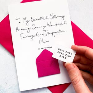 À ma belle carte d'anniversaire de maman, carte d'anniversaire de mère, carte d'anniversaire pour maman, carte d'âge spécial, carte d'anniversaire de maman personnalisée