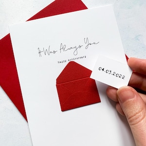 Carte d'anniversaire Always You personnalisée, carte d'anniversaire de mari, carte d'anniversaire de petit ami, carte d'anniversaire pour femme, date spéciale