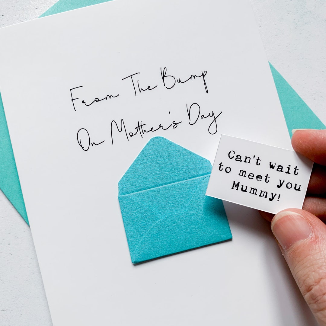 From the Bump on Mother's Day Card, Personalised Mother's Day Card