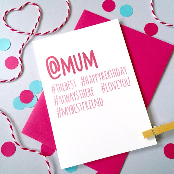 Hashtag Card - Etsy UK