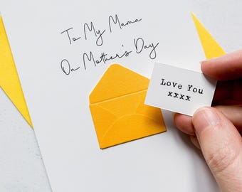Mama on Mother's Day Card, Personalised Mother's Day Card, Card for Mummy, Mothering Sunday, Mother's Day UK, Mummy on Mother's Day