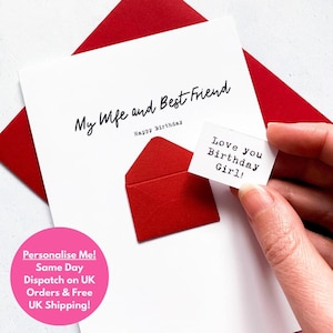 Carte d'anniversaire personnalisée pour femme | Mon meilleur ami | Souvenir fait main pour elle | Idée cadeau 30e 40e 50e 60e anniversaire, expédition rapide