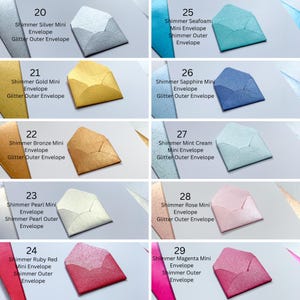 a collage of different colors of paper
