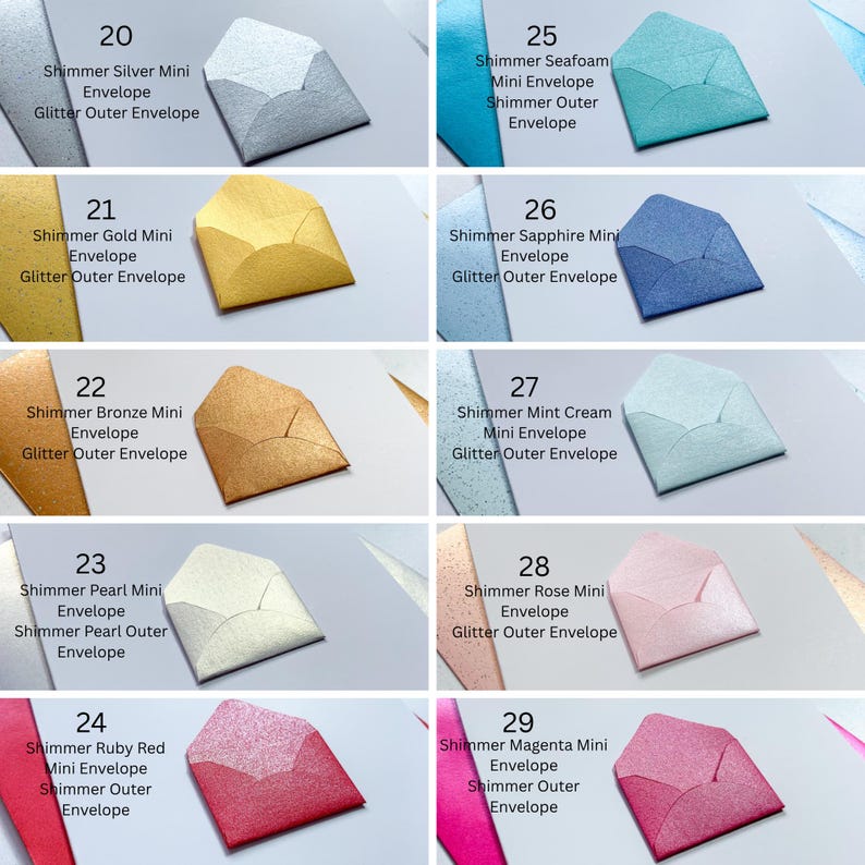 a collage of different colors of paper
