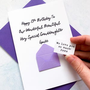 Carte d'anniversaire très spéciale de notre petite-fille, carte d'anniversaire d'enfant, carte d'anniversaire de femme, carte d'anniversaire pour elle, carte personnalisée, pour elle
