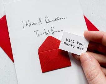 Willst du mich heiraten Vorschlag Karte: Personalisierte geheime Nachricht für Partner, Andenken Geschenk, sei meine Freundin, Freund