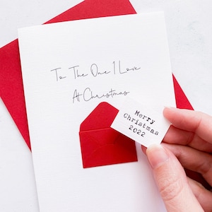 Personalised The One I Love Christmas Card, Husband Christmas Card, for Wife, christmas card for girlfriend, christmas card for boyfriend