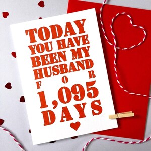 夫へのパーソナライズされた結婚記念日カード、結婚記念日、彼へのカード、1周年記念、紙のギフト、手作りの記念品