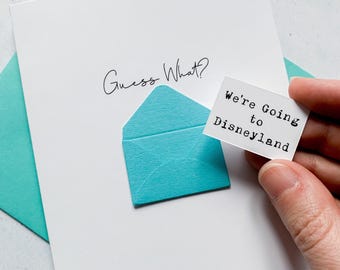 Surprise Holiday Reveal Card • Personalised Travel Gift • Plane Ticket Announcement Card