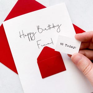 Carte d'anniversaire personnalisée pour 18 ans, 18 ans, n'importe quel nom, carte d'anniversaire pour homme, jolie carte d'anniversaire, carte faite main, carte 3D, anniversaire de fils