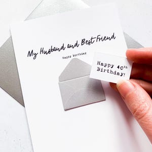 Carte d'anniversaire mari et meilleur ami, carte d'anniversaire mari, carte d'anniversaire partenaire, carte d'anniversaire pour mari, carte mari personnalisée