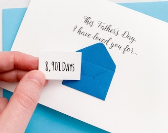 Personalised Fathers Day Card, Custom Handmade Greeting Card, Special Dad Keepsake Gift, To My Dad, For Grandad, 1st Father's Day