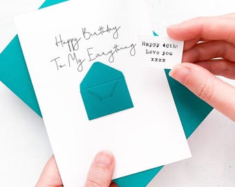 Personalised Husband Birthday Card: Romantic Keepsake Gift