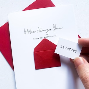 Carte d'anniversaire toujours toi 30e, carte d'anniversaire de mari, carte d'anniversaire de petit ami, carte d'anniversaire pour femme, date spéciale personnalisée