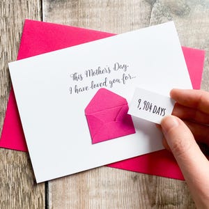 Personalisierte Karte für Mama, Muttertagskarte, Muttertagskarte, anpassbar, für Oma, für Mama, erster Muttertag, Erinnerungsgeschenk