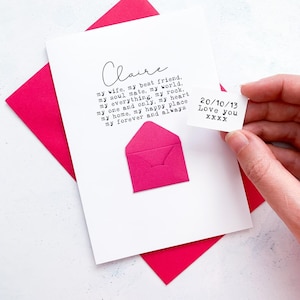 Carte d'anniversaire de ma femme, carte d'anniversaire de femme, pour femme, carte d'anniversaire pour elle, carte de femme personnalisée, carte d'anniversaire sentimentale, poème d'amour