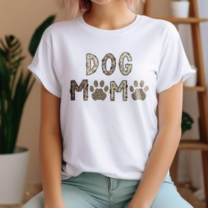Dog Mom Leopard Paw Print PNG: Sublimation Design