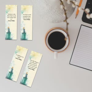Afdrukbare Oscar Wilde quote bladwijzers | 10 vintage literaire bladwijzers | Inspirerende citaten voor lezers | Doordacht cadeau voor boekenliefhebbers