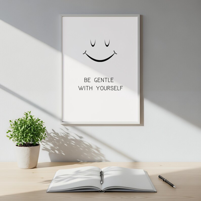 Mental Health Wall Art Set of 9 | Therapy Office Decor | Gentle ...