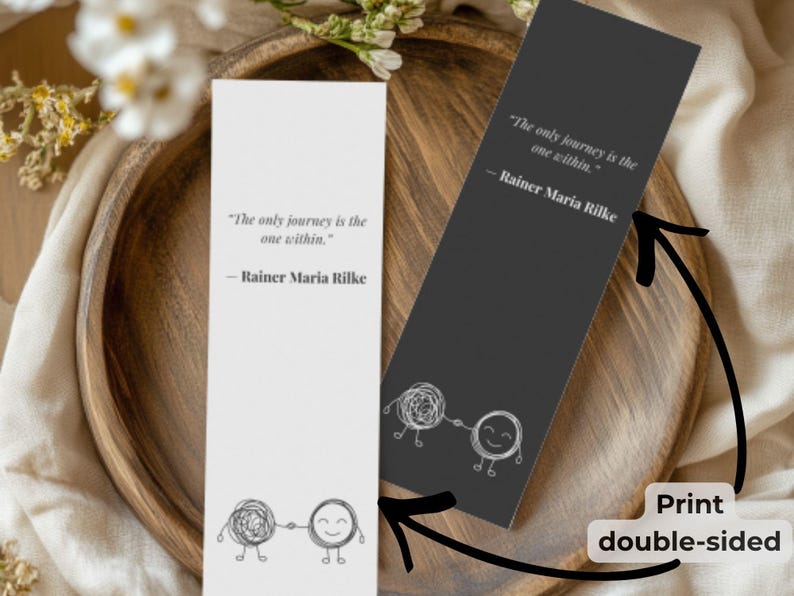 Mental Health Printable Bookmarks | Calming Anxiety Quotes | Self Care ...