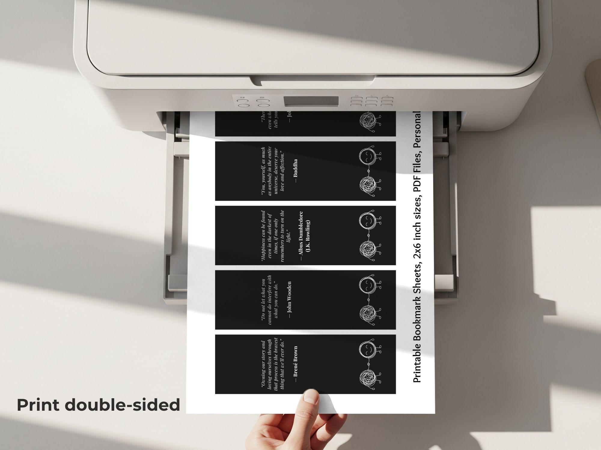 Mental Health Printable Bookmarks | Calming Anxiety Quotes | Self Care ...