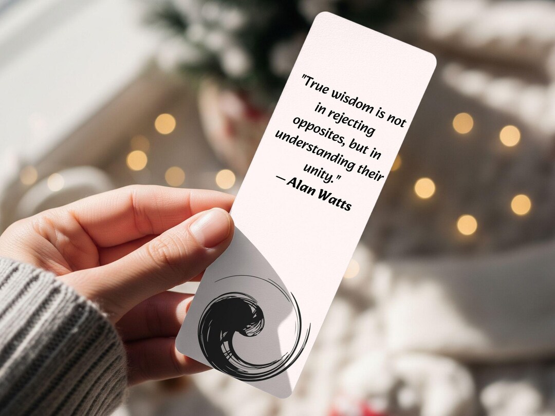 Printable Yin Yang Bookmarks (10 Pack) | Quotes on Balance & Duality ...