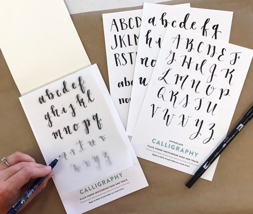 Online Calli.Brush Handlettering Brush-Pens | Set of 24 brush pens |  Calligraphy kit in roll pouch | Calligraphy tip & brush tip for Bullet  Journal