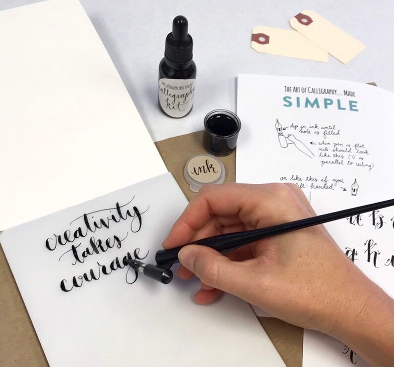 DIY Craft Kit • Award-winning Calligraphy Kit for Beginners, Art Kit for Adults. Includes Calligraphy pen, ink, instructions
Creative Art Kit