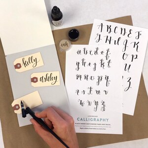 Calligraphy gift tags • DIY Craft Kit • Award-winning Calligraphy Kit for Beginners, Art Kit for Adults. Includes Calligraphy pen, ink, instructions