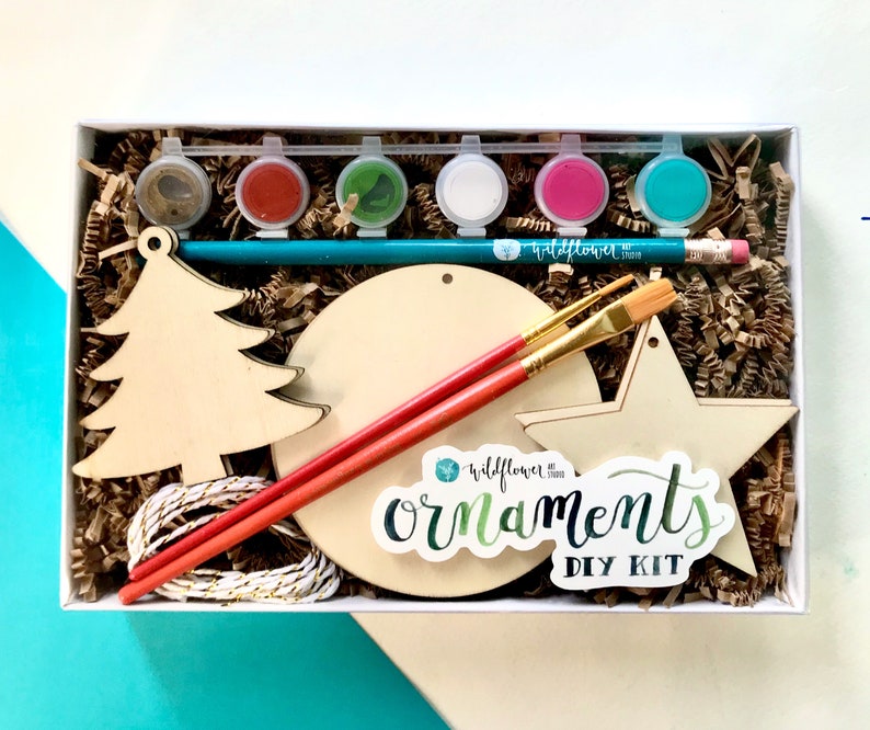 DIY Ornaments Painting Kit Handmade Ornaments Craft Kit Etsy