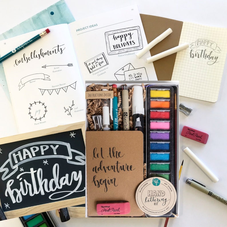 DIY Hand Lettering Kit  Premium Craft Kit for Adults  Art image 1