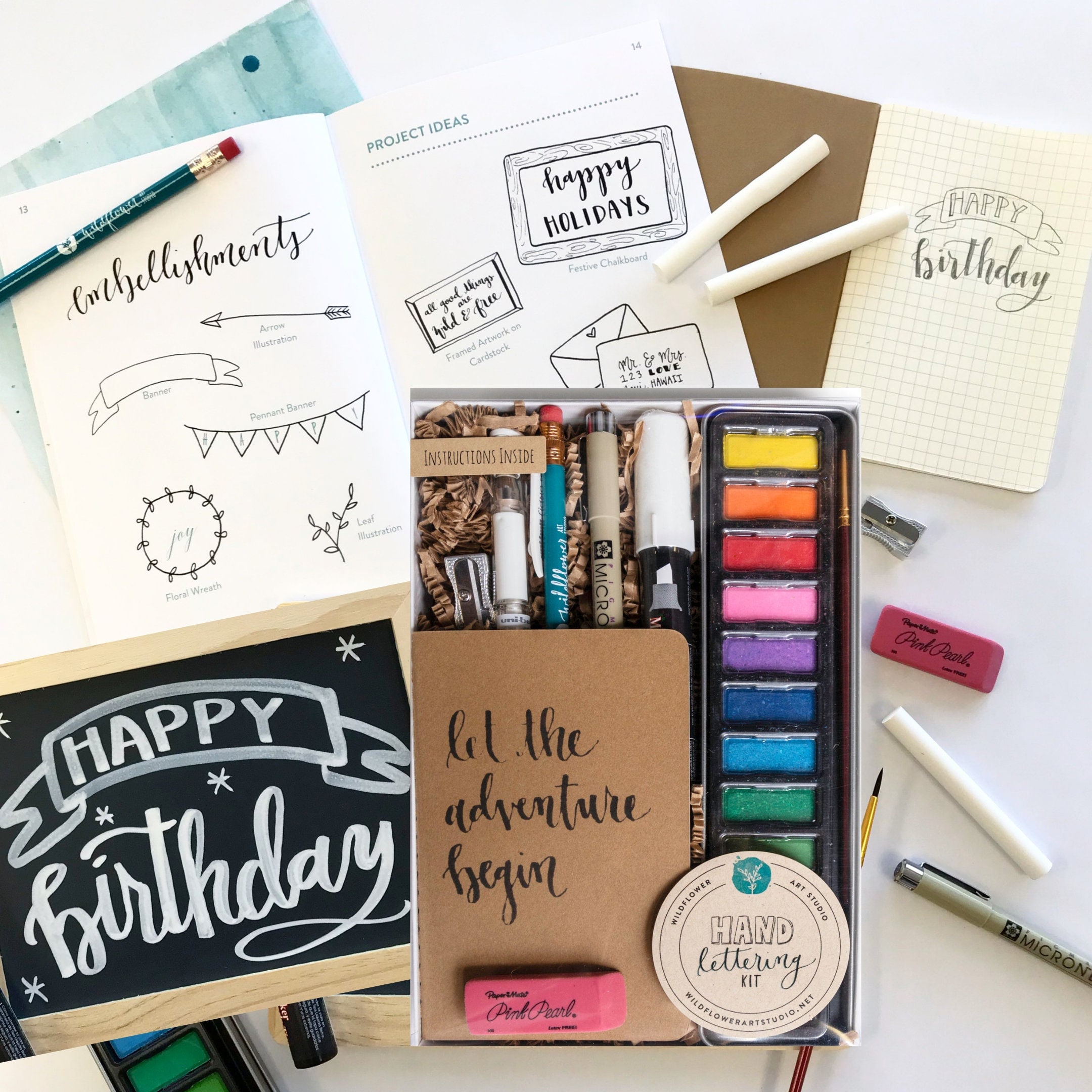 DIY Hand Lettering Kit Premium Craft Kit for Adults Art Kit for Kids Art  Gift Box DIY Art Kit for Adults Art Supplies for Beginner 