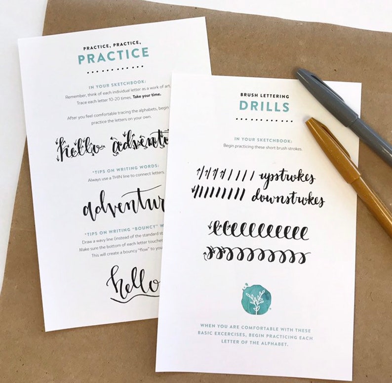 hand lettering starter kit