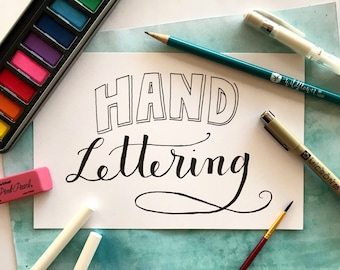 Hand Lettering Online Class by Wildflower Art Studio • Beginner Workshop for Kids, Teens, Adults • Instant Gift