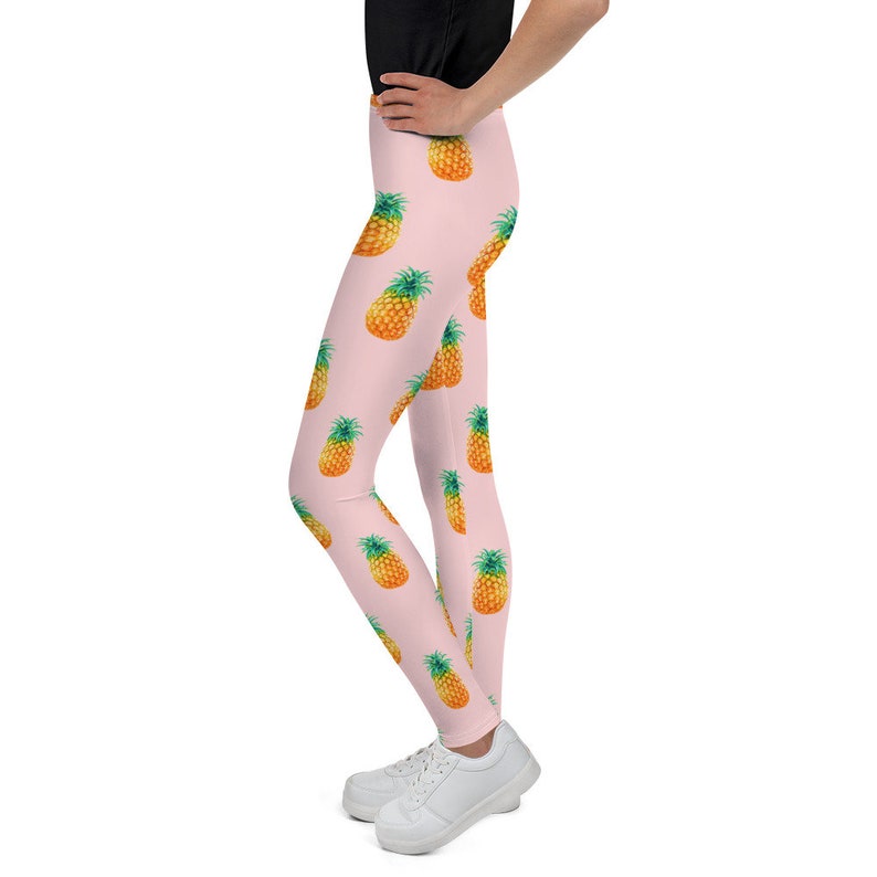 Juniors Teen Girls Pineapple Print Leggings Yoga Dance Gym Etsy