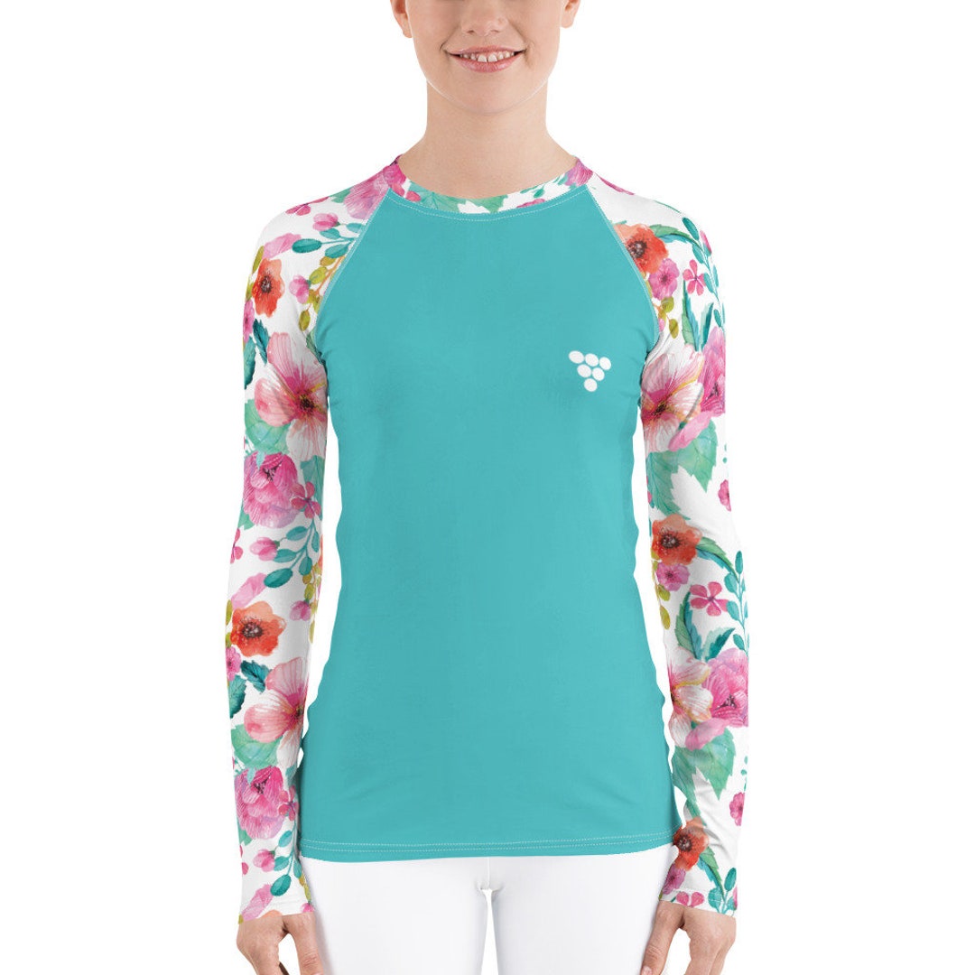 Women's Rash Guard UPF 40 Sun Shirt, Paddleboard Clothing, Surf