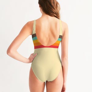Vintage Stripe Sleeveless One-Piece