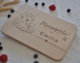 Personalized breakfast board – Premium engraved board – Sustainable gift, birth, christening, baby gift, birthday