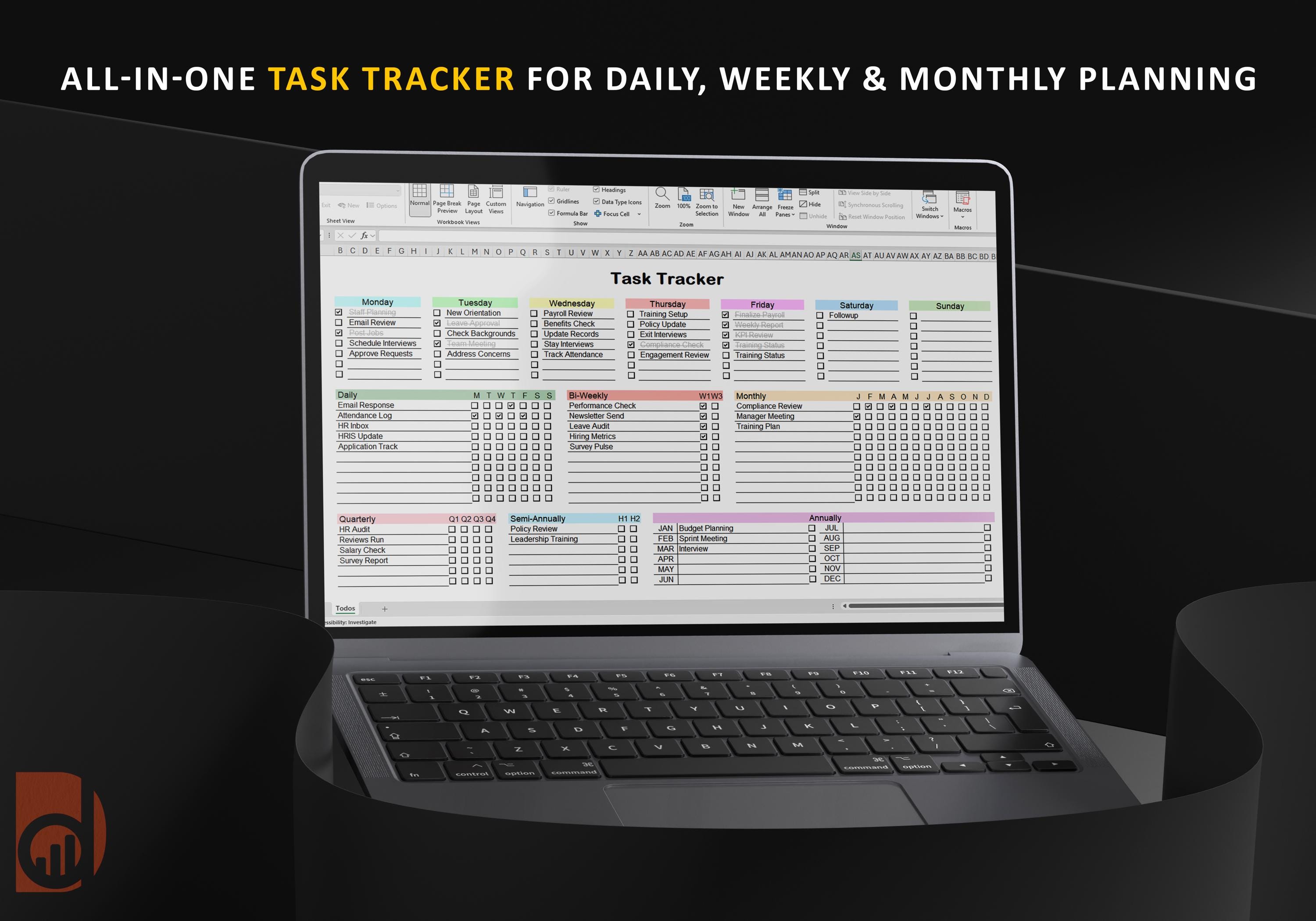 Excel Planner Example Excel Planner Template | Daily, Weekly & Monthly Planner | Productivity ...
