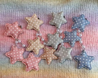 2-Way Polka Dot Star Clips- Choose your color