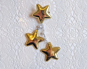 2-Way Large Shiny Gold Star Clip