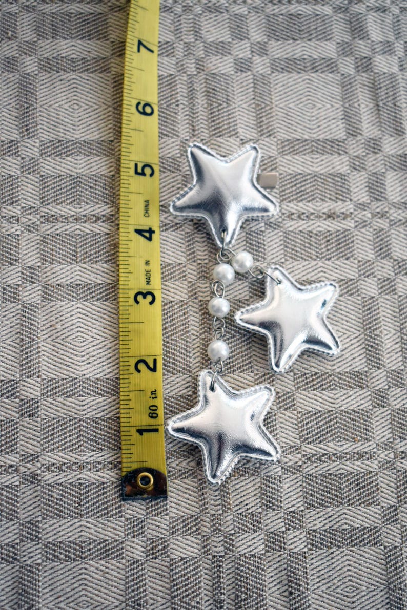 2-Way Multi Color Pastel Star Clips Pink Stars Choose your combo image 3