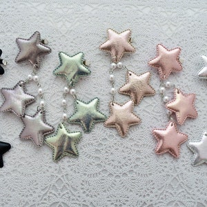2-Way Soft Metallic Star Clips- Choose your color