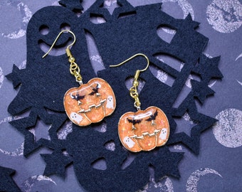 Ghost Party Pumpkin Earrings