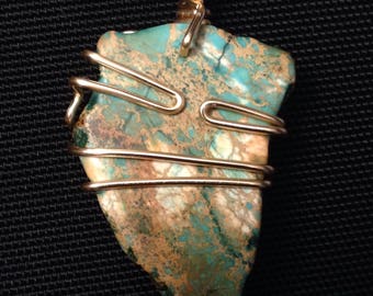 Wire Wrapped Imperial Jasper