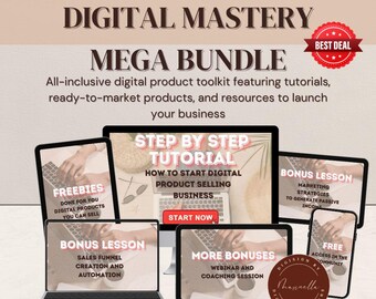 Mega paquete Digital Mastery: venta de productos digitales